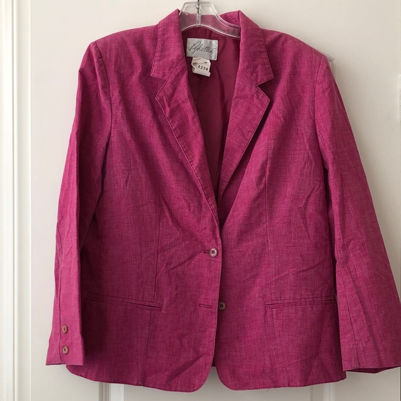Pykettes Jackets & Blazers - Vintage Women's Fuchsia Blazer Jacket